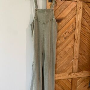 mittoshop Sage Green Denim Overalls